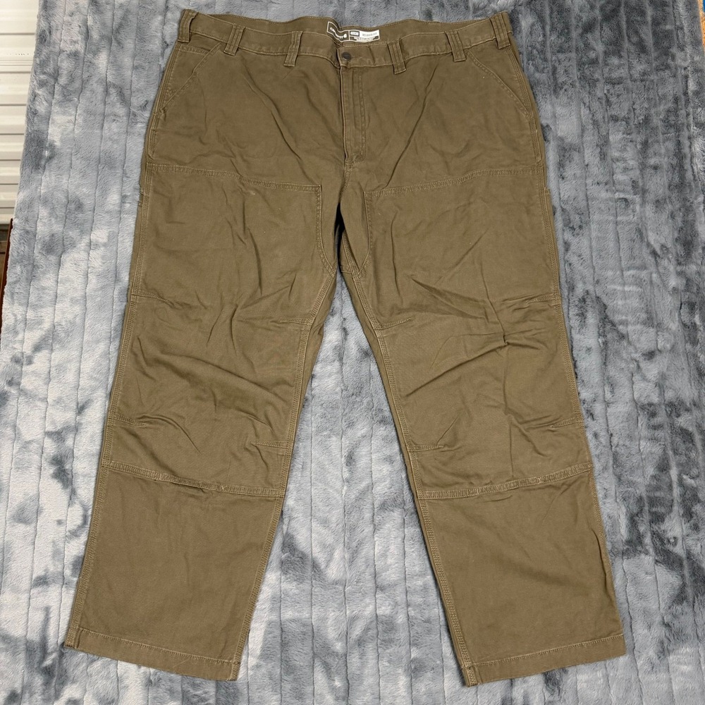 Carhartt Rugged Flex Relaxed Double Front Utility Work Pants Brown 48x30 BN2802